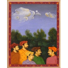 Hammad Malik, 7 x 9 Inch, Gouache on Wasli, Figurative Painting, AC-HDM-002