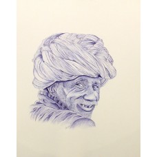 Imtiaz Ali, 14 x 18 Inch, Ballpoint On Paper, Figurative Painting, AC-IMA-029