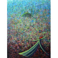 Khusro Subzwari, 18 x 24 Inch, Acrylics on Canvas, Figurative Painting, AC-KS-103