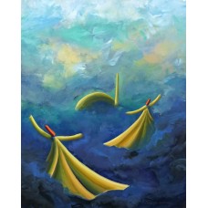 Khusro Subzwari, 30 x 24 Inch, Acrylics on Canvas, Figurative Painting, AC-KS-175