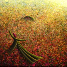 Khusro Subzwari, 30 x 30 Inch, Acrylics on Canvas, Figurative Painting, AC-KS-112