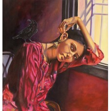 M. Rajub, 36 x 36 Inch, Oil on Canvas, Figurative Painting, AC-MRJ-007
