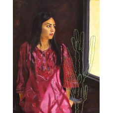 M. Rajub, 36 x 48 Inch, Oil on Canvas, Figurative Painting, AC-MRJ-006
