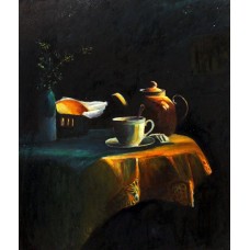 Maqsood Ahmad, 20 x 24 inch, Oil on Board, Still life Painting-AC-MQA-004