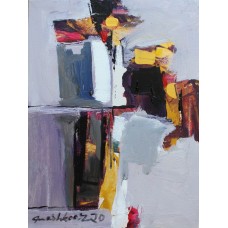 Mashkoor Raza, 12 x 16 Inch, Oil on Canvas, Abstract Painting, AC-MR-338