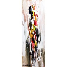 Mashkoor Raza, 12 x 36 Inch, Oil on Canvas, Abstract Painting, AC-MR-227