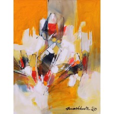 Mashkoor Raza, 24 x 18 Inch, Oil on Canvas, Abstract Painting, AC-MR-421