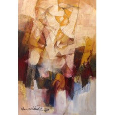 Mashkoor Raza, 24 x 36 Inch, Oil on Canvas, Abstract Painting, AC-MR-367