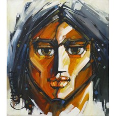 Momin Khan, 14 x 16 Inch, Acrylic on Canvas, Figurative Painting, AC-MK-058