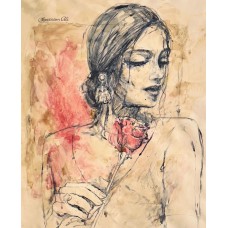 Moazzam Ali, 20 x 24 Inch, Watercolor on Paper, Figurative Painting, AC-MOZ-118