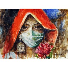 Moazzam Ali, 20x 30 Inch, Watercolor on Paper, Figurative Painting, AC-MOZ-059