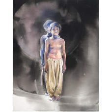 Nadir Ali Jamali, 30 x 22 Inch, Watercolour on Paper, Figurative Painting, AC-NAJ-036