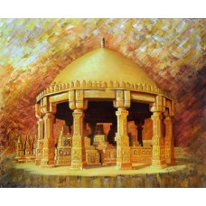 Naish Rafiq,  30 x 36 Inch,  Oil on Canvas, Cityscape  Painting, AC-NAR-001