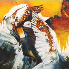 Naushad Alam, 18 x 18 Inch, Oil on Canvas, Pigeon Painting, AC-NAL-133