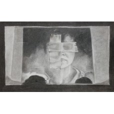 Rabia Abrar, 09 x 15 Inch, Charcoal On Paper, Figurative Painting, AC-RAR-002