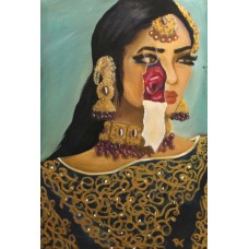 Rimsha  Talpur, 12 x 16 Inch, Oil on Canvas,  Figurative Painting, AC-RST-001