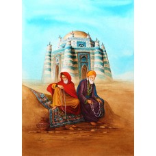 S. A. Noory, Tomb of Shah Rukn-e-Alam,16 x 12 Inch, Watercolor On Paper, Figurative Painting, AC-SAN-106