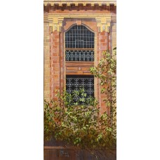 S. M. Fawad, Khori Garden, Karachi, 34 x 14 Inch, Oil on Canvas, Realistic Painting, AC-SMF-181