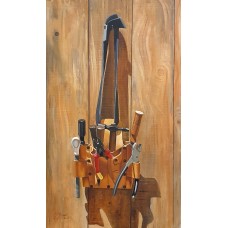 S. M. Fawad, Tools Bag, 23 x 46 Inch, Oil on Canvas, Realistic Painting, AC-SMF-179