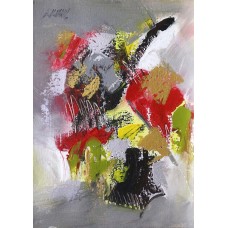 S. M. Naqvi, 10 x 14 Inch, Acrylic on Canvas, Abstract Painting, AC-SMN-068