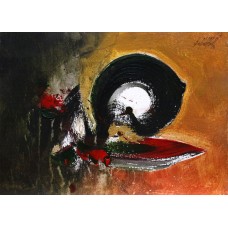 S. M. Naqvi, 10 x 14 Inch, Acrylic on Canvas, Abstract Painting, AC-SMN-105