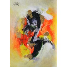 S. M. Naqvi, 10 x 14 Inch, Acrylic on Canvas, Abstract Painting, AC-SMN-115