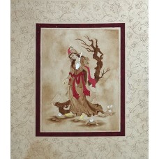 Soham Waqar, Persian Painting, 9 x 11 Inch, Neerang On Wasli, Miniature Painting, AC-SHW-CEAD-001