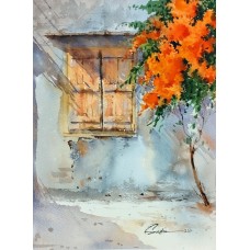 Sadia Arif, 11 x 15 Inch, Watercolor on Paper, Cityscape Painting, AC-SAD-043