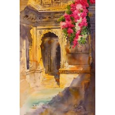 Sadia Arif, 14 x 21 Inch, Watercolor on Paper, Cityscape Painting, AC-SAD-036