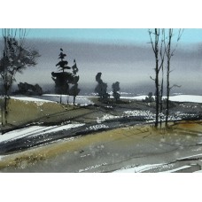 Arif Ansari, 11 x 14 Inch, Water Color on Paper, Landscape Painting, AC-AA-048