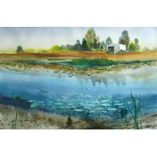 Arif Ansari, 14 x 21 Inch, Water Color on Paper,  Landscape Painting, AC-AA-044