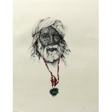Saeed Lakho, untitled, 10 x 12 Inch, Balpen & Pointer, Figurative Painting, AC-SL-010