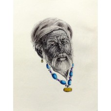 Saeed Lakho, untitled, 10 x 12 Inch, Balpen & Pointer, Figurative Painting, AC-SL-015