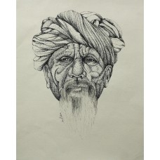 Saeed Lakho, untitled, 11 x 14 Inch, Pointer on Paper, Figurative Painting, AC-SL-018