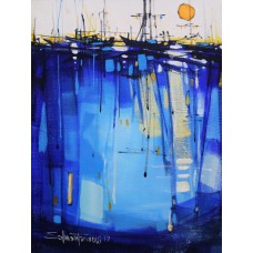 Salman Farooqi, 12 x 16 Inchc, Acrylic on Canvas, Cityscape Painting-AC-SF-114