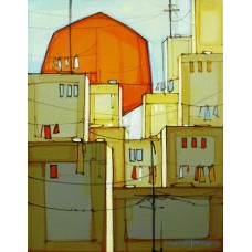 Salman Farooqi, 14 x 18 Inch, Acrylic on Canvas, Cityscape Painting-AC-SF-137