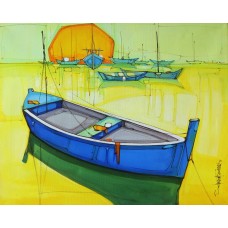 Salman Farooqi, 24 x 30 Inch, Acrylic on Canvas, Seascape Painting-AC-SF-146