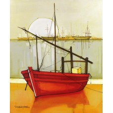 Salman Farooqi, 24 x 30 Inch, Acrylic on Canvas, Seascape Painting, AC-SF-253