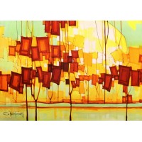 Salman Farooqi, 30 x 42 Inchc, Acrylic on Canvas, Cityscape Painting-AC-SF-073