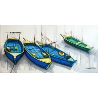 Salman Farooqi, Acrylic on Canvas, 30 x 60 Inch, Seascape Painting-AC-SF-032