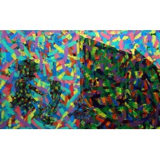 Sarah Shar, 24 x 48 Inch, Acrylic on Canvas, Abstract Painting, AC-SRSH-003