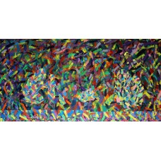 Sarah Shar, 48 x 96 Inch, Acrylic on Canvas, Abstract Painting, AC-SRSH-001