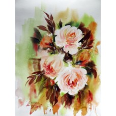 Shaima umer, 11 x 15 Inch, Water Color on Paper, Floral Painting, AC-SHA-015