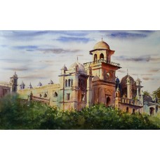 Shaima umer, Islamia University, 14 x 21 Inch, Water Color on Paper, Cityscape Painting, AC-SHA-029