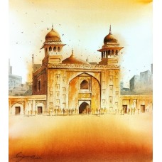 Shaima Umer, 11 x 12 Inch, Water Color on Paper, Cityscape Painting, AC-SHA-056