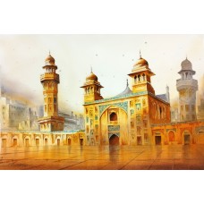 Shaima Umer, 19 x 29 Inch, Water Color on Paper, Cityscape Painting, AC-SHA-058