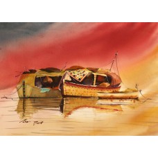 Shaima Umer, 15 x 21 Inch, Water Color on Paper, Seascape Painting, AC-SHA-047