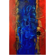 Shaista Momin, Untitled, 24 x 36 Inch, Acrylic on Canvas, Figurative Painting, AC-SHM-002