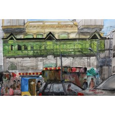 Shakeel Mirza, 13 x 20 Inch, Water Color on Paper, Cityscape Painting, AC-SKM-008