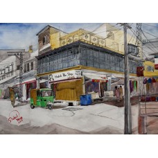 Shakeel Mirza, 18 x 26 Inch, Water Color on Paper, Cityscape Painting, AC-SKM-002